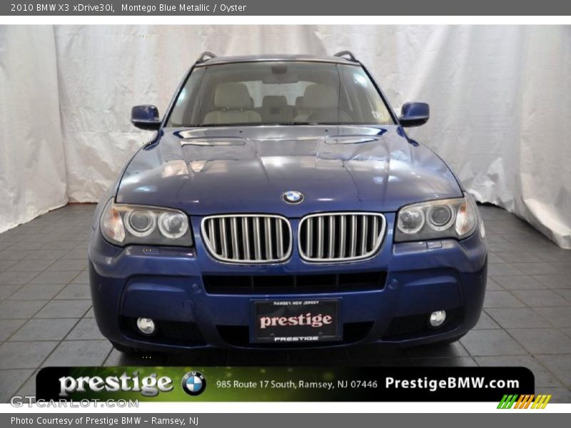 Montego Blue Metallic / Oyster 2010 BMW X3 xDrive30i