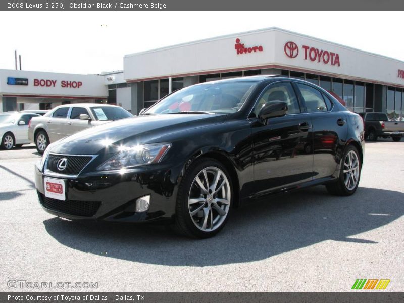 Obsidian Black / Cashmere Beige 2008 Lexus IS 250