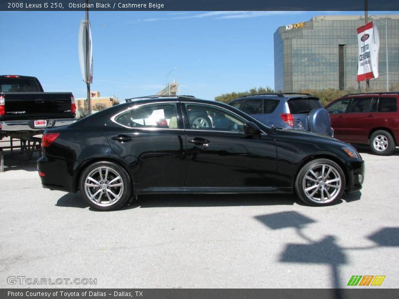Obsidian Black / Cashmere Beige 2008 Lexus IS 250