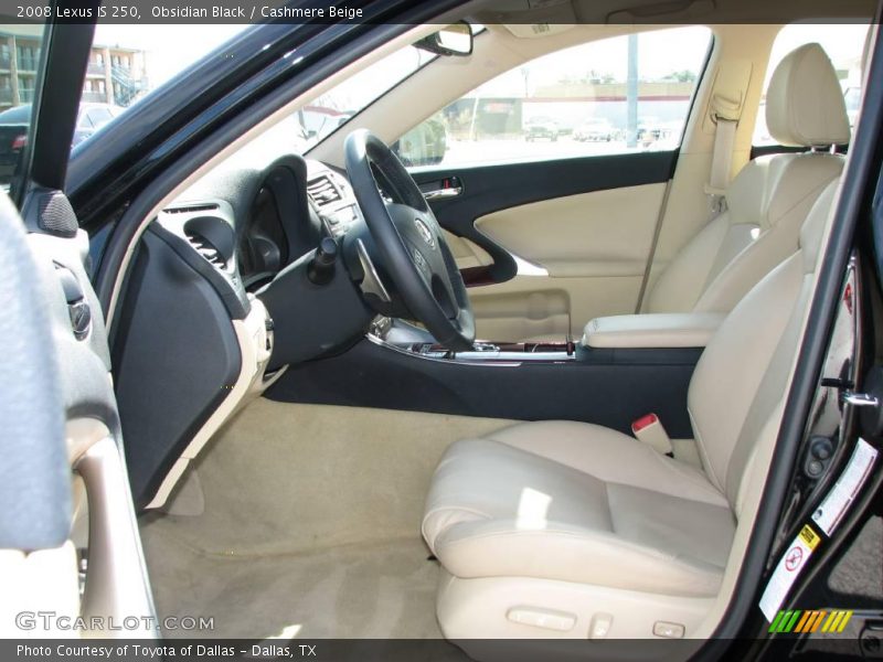 Obsidian Black / Cashmere Beige 2008 Lexus IS 250