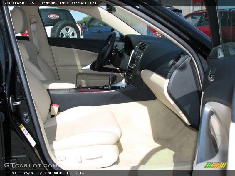 Obsidian Black / Cashmere Beige 2008 Lexus IS 250