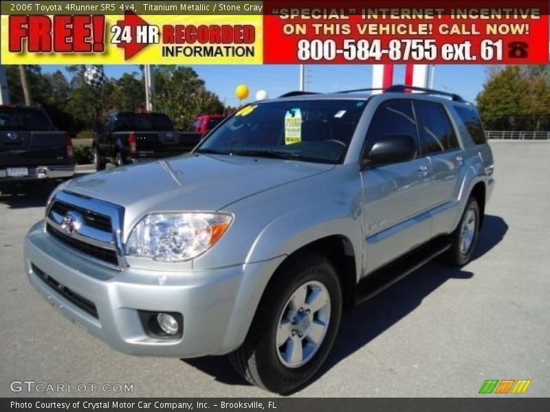 Titanium Metallic / Stone Gray 2006 Toyota 4Runner SR5 4x4