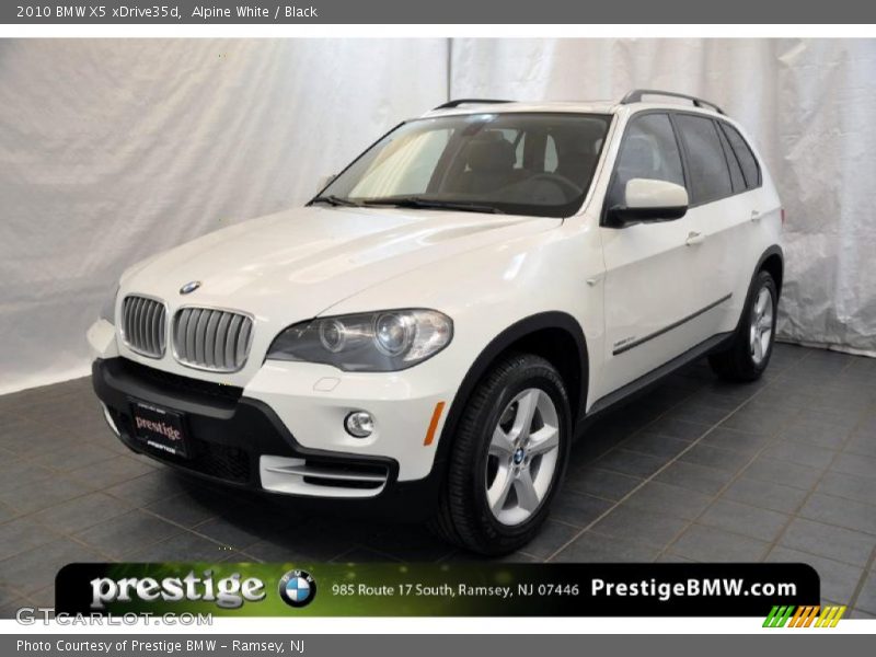 Alpine White / Black 2010 BMW X5 xDrive35d