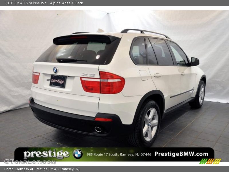 Alpine White / Black 2010 BMW X5 xDrive35d