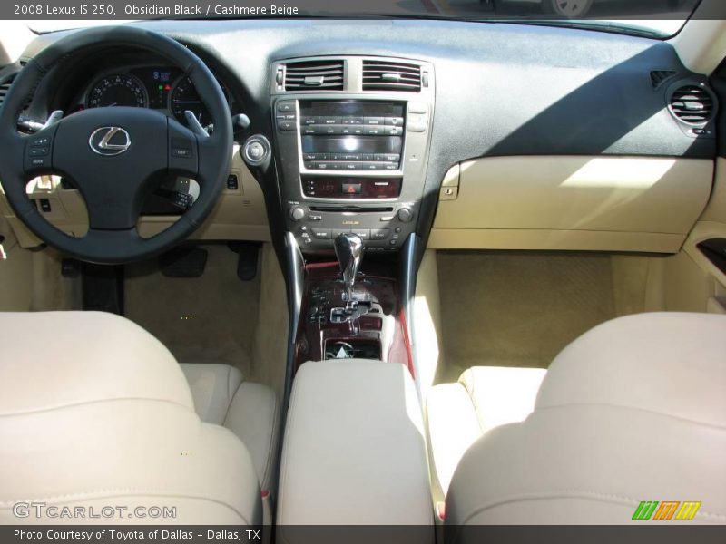 Obsidian Black / Cashmere Beige 2008 Lexus IS 250