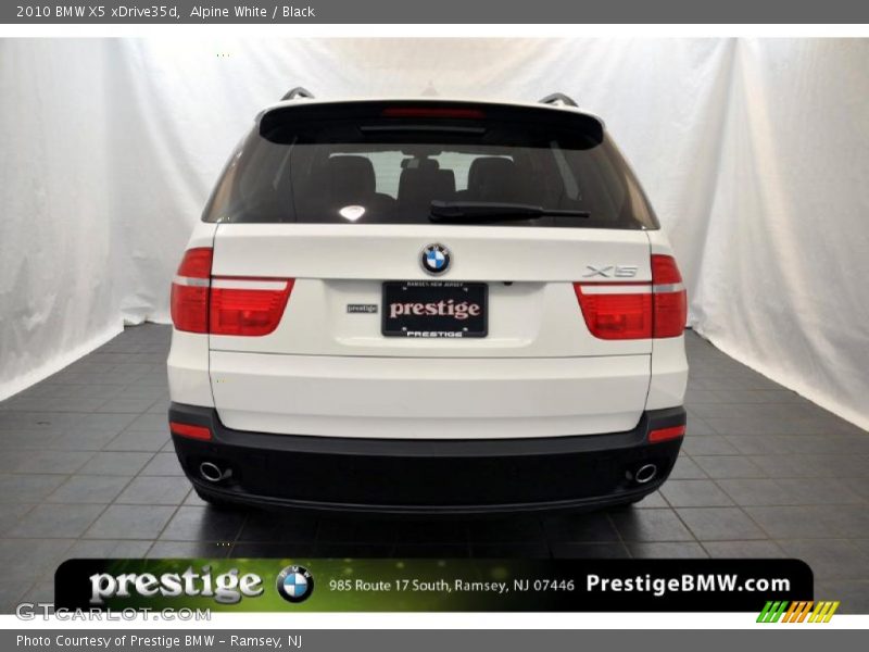 Alpine White / Black 2010 BMW X5 xDrive35d