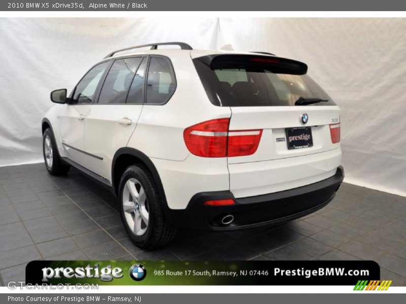 Alpine White / Black 2010 BMW X5 xDrive35d