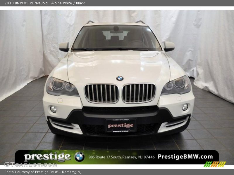 Alpine White / Black 2010 BMW X5 xDrive35d