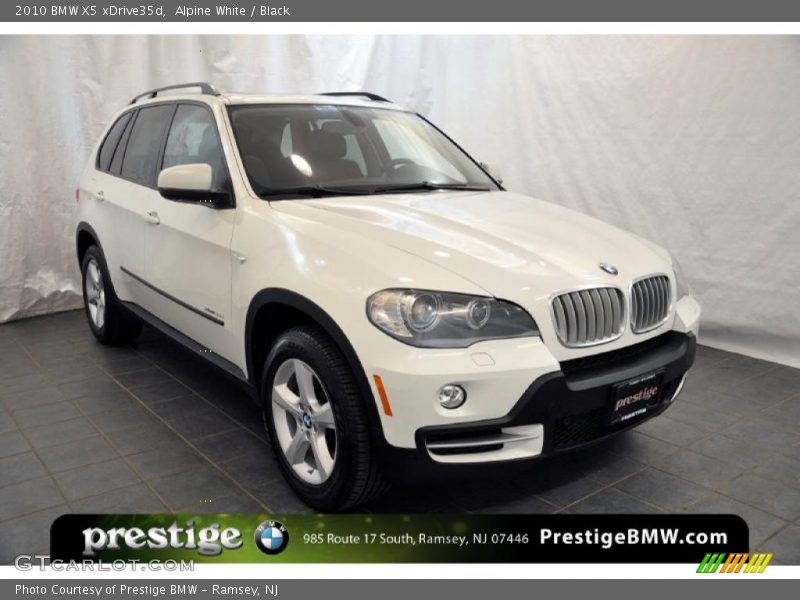 Alpine White / Black 2010 BMW X5 xDrive35d