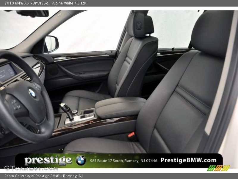 Alpine White / Black 2010 BMW X5 xDrive35d