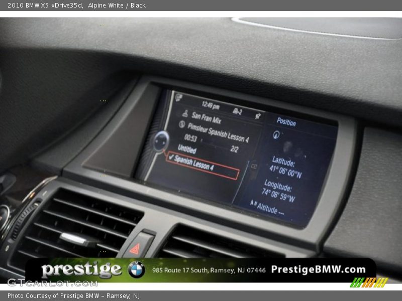 Alpine White / Black 2010 BMW X5 xDrive35d