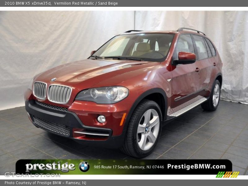 Vermilion Red Metallic / Sand Beige 2010 BMW X5 xDrive35d