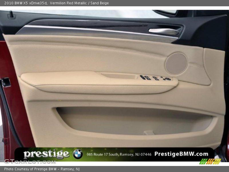 Vermilion Red Metallic / Sand Beige 2010 BMW X5 xDrive35d