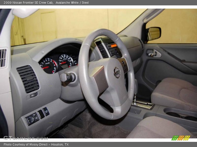 Avalanche White / Steel 2009 Nissan Frontier SE Crew Cab