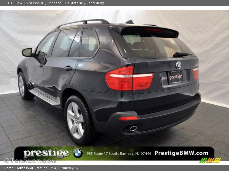 Monaco Blue Metallic / Sand Beige 2010 BMW X5 xDrive30i
