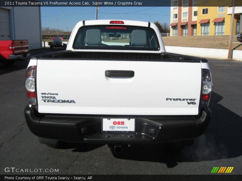 Super White / Graphite Gray 2011 Toyota Tacoma V6 PreRunner Access Cab