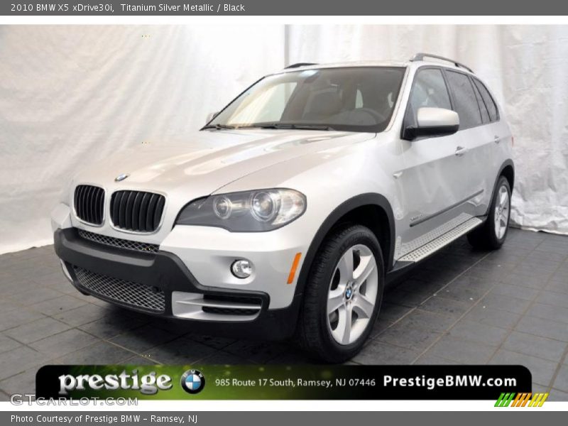 Titanium Silver Metallic / Black 2010 BMW X5 xDrive30i