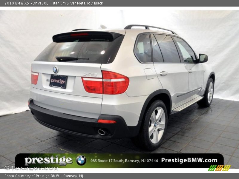 Titanium Silver Metallic / Black 2010 BMW X5 xDrive30i