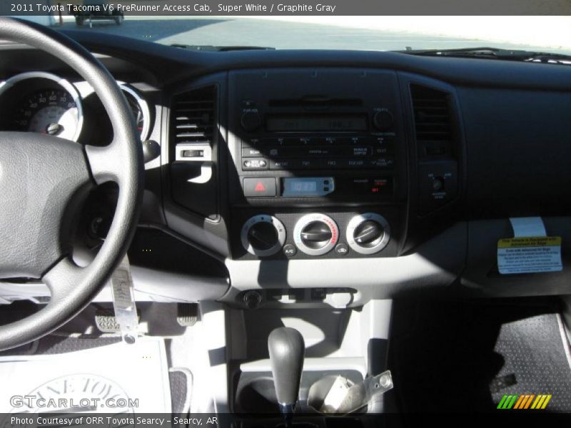 Super White / Graphite Gray 2011 Toyota Tacoma V6 PreRunner Access Cab