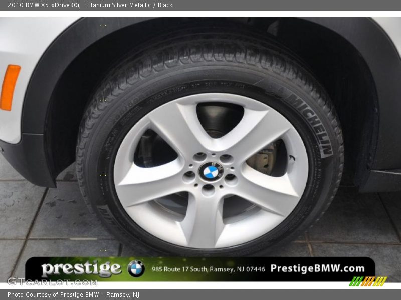 Titanium Silver Metallic / Black 2010 BMW X5 xDrive30i