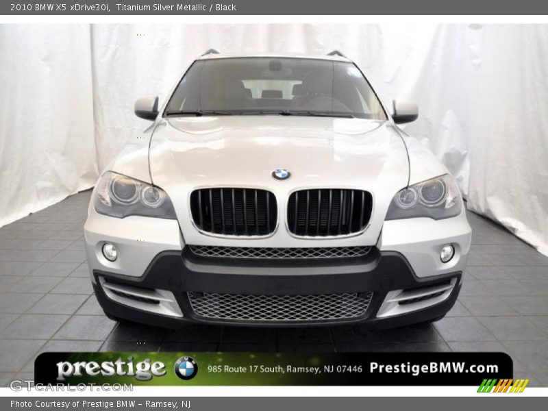 Titanium Silver Metallic / Black 2010 BMW X5 xDrive30i