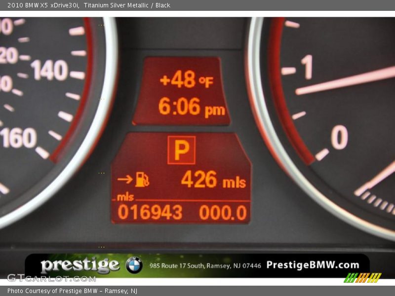 Titanium Silver Metallic / Black 2010 BMW X5 xDrive30i