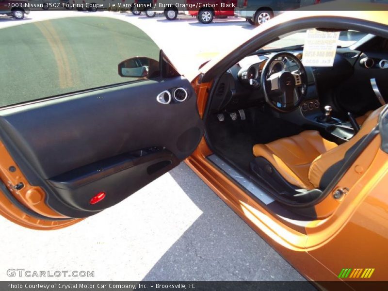  2003 350Z Touring Coupe Burnt Orange/Carbon Black Interior