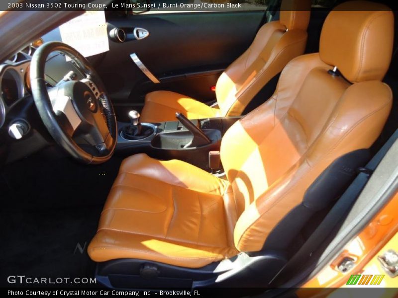  2003 350Z Touring Coupe Burnt Orange/Carbon Black Interior