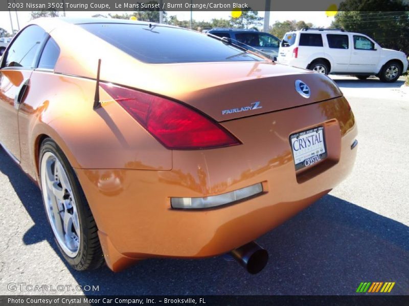 Le Mans Sunset / Burnt Orange/Carbon Black 2003 Nissan 350Z Touring Coupe
