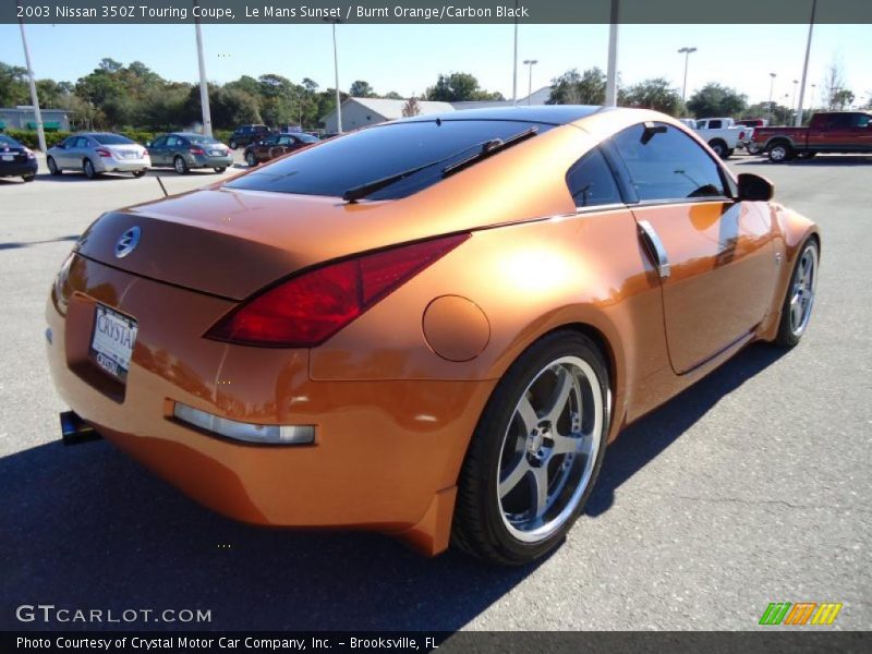 Le Mans Sunset / Burnt Orange/Carbon Black 2003 Nissan 350Z Touring Coupe