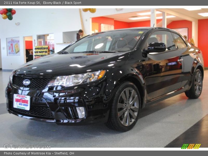 Ebony Black / Black Sport 2011 Kia Forte Koup SX