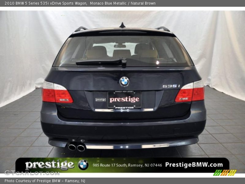 Monaco Blue Metallic / Natural Brown 2010 BMW 5 Series 535i xDrive Sports Wagon