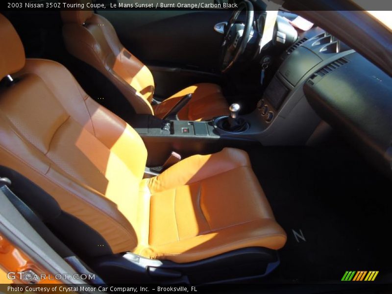 Le Mans Sunset / Burnt Orange/Carbon Black 2003 Nissan 350Z Touring Coupe