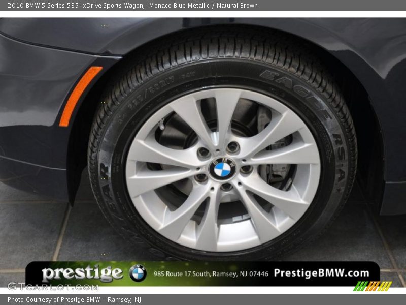 Monaco Blue Metallic / Natural Brown 2010 BMW 5 Series 535i xDrive Sports Wagon