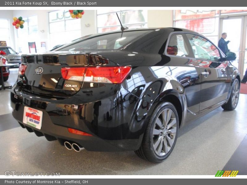 Ebony Black / Black Sport 2011 Kia Forte Koup SX