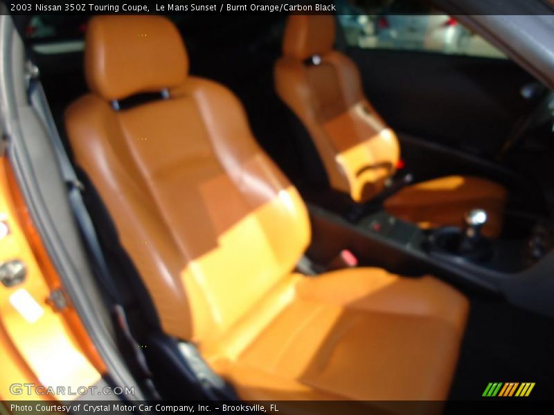 Le Mans Sunset / Burnt Orange/Carbon Black 2003 Nissan 350Z Touring Coupe