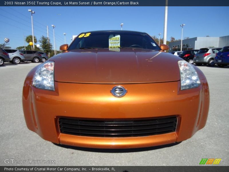 Le Mans Sunset / Burnt Orange/Carbon Black 2003 Nissan 350Z Touring Coupe