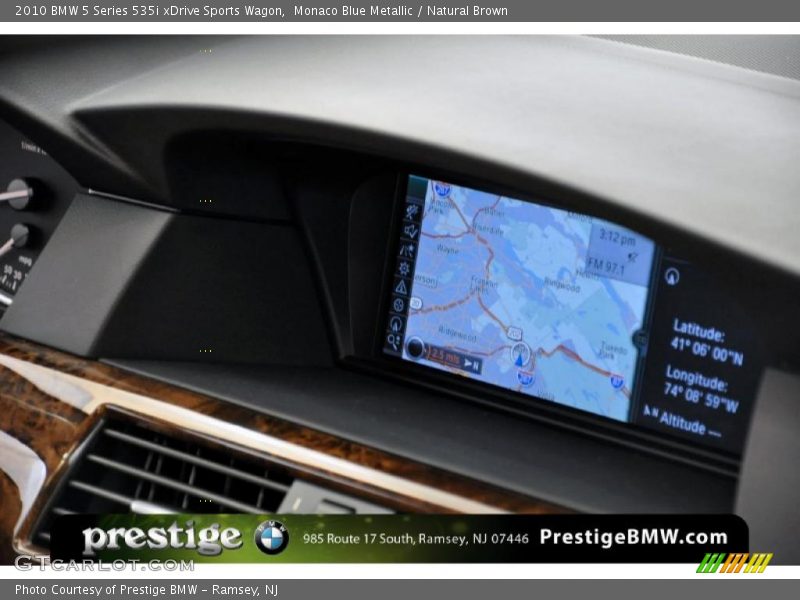 Monaco Blue Metallic / Natural Brown 2010 BMW 5 Series 535i xDrive Sports Wagon
