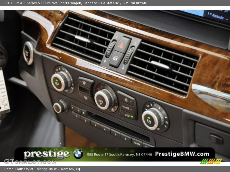 Monaco Blue Metallic / Natural Brown 2010 BMW 5 Series 535i xDrive Sports Wagon