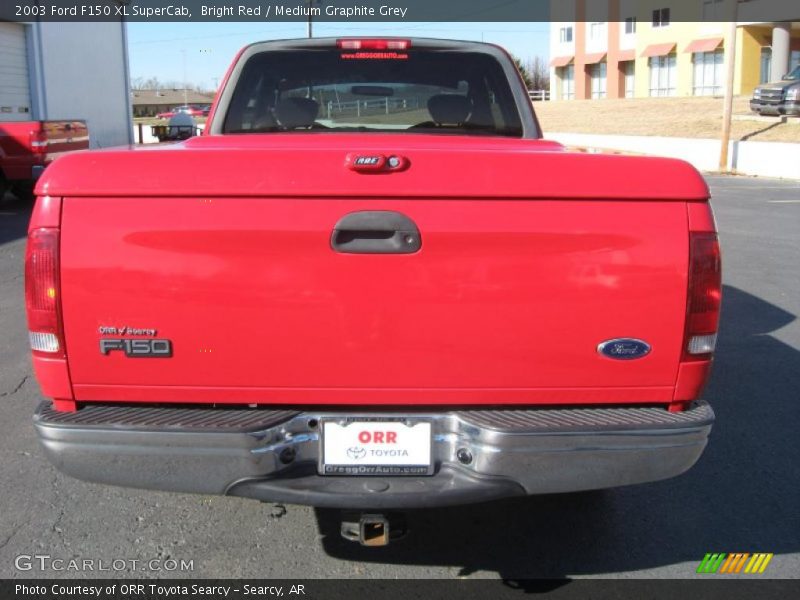 Bright Red / Medium Graphite Grey 2003 Ford F150 XL SuperCab