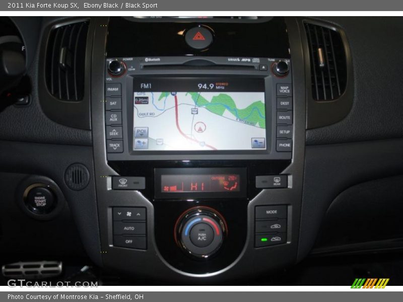 Navigation of 2011 Forte Koup SX