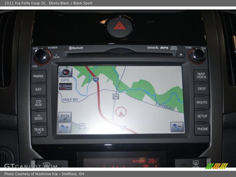 Navigation of 2011 Forte Koup SX