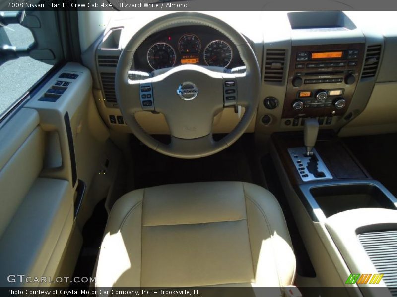 Blizzard White / Almond 2008 Nissan Titan LE Crew Cab 4x4