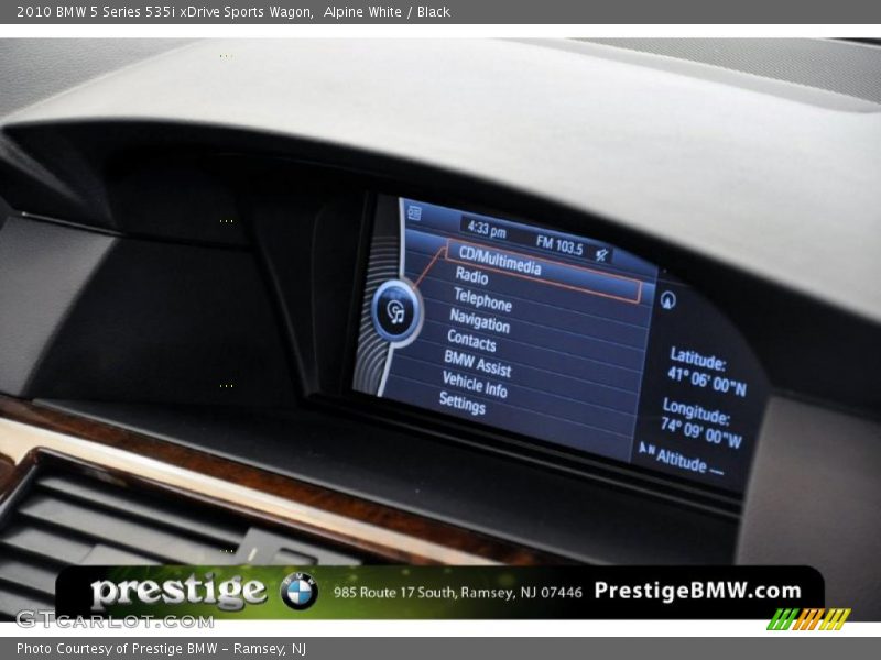 Alpine White / Black 2010 BMW 5 Series 535i xDrive Sports Wagon