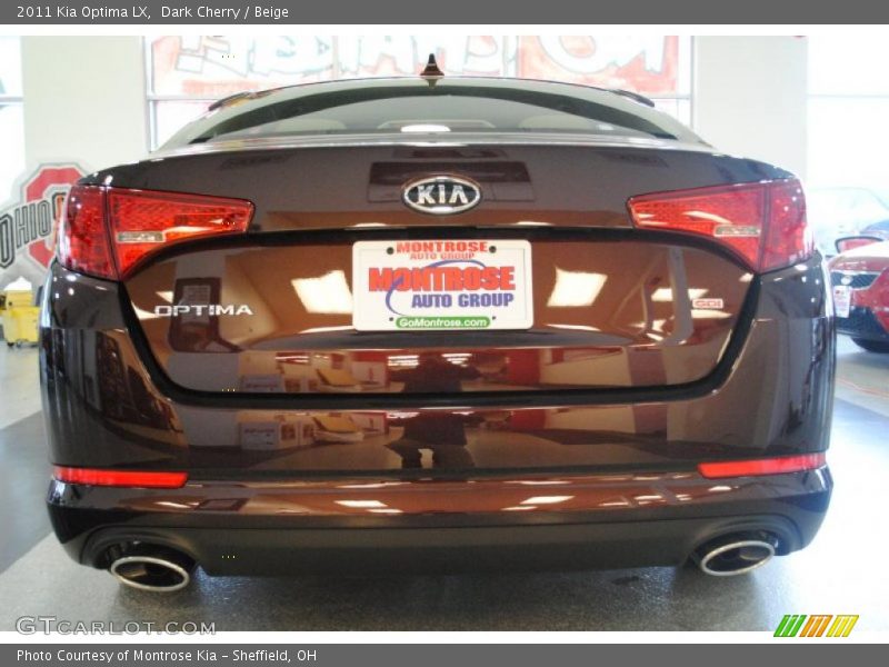 Dark Cherry / Beige 2011 Kia Optima LX