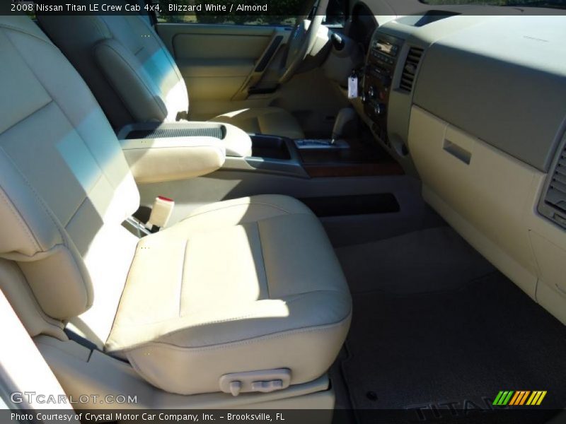 Blizzard White / Almond 2008 Nissan Titan LE Crew Cab 4x4