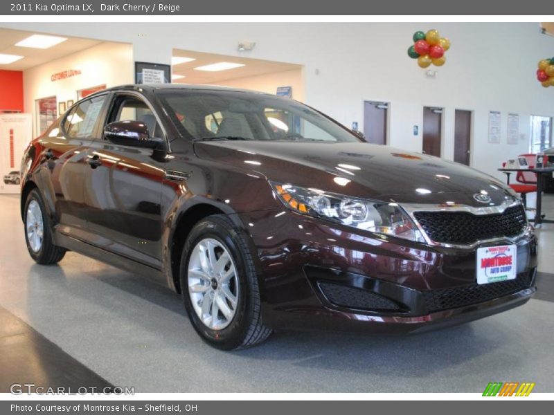 Dark Cherry / Beige 2011 Kia Optima LX