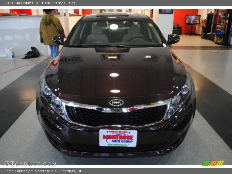 Dark Cherry / Beige 2011 Kia Optima LX