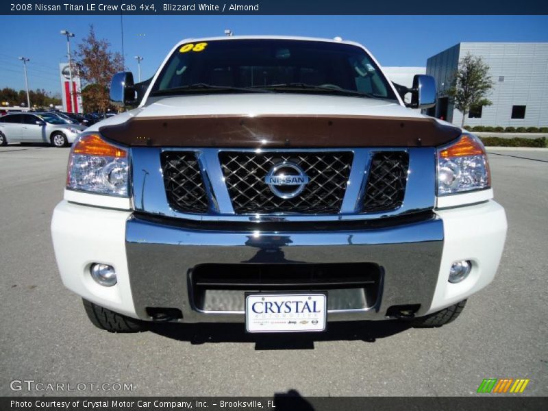Blizzard White / Almond 2008 Nissan Titan LE Crew Cab 4x4