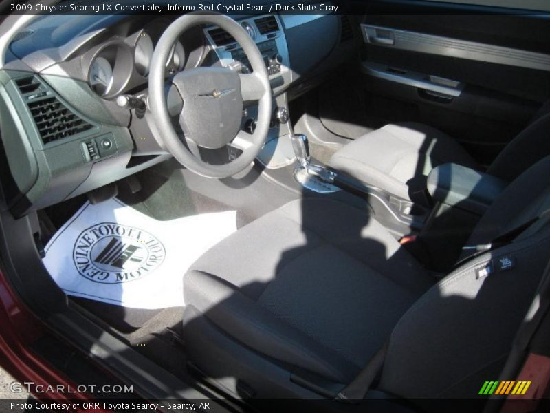 Inferno Red Crystal Pearl / Dark Slate Gray 2009 Chrysler Sebring LX Convertible